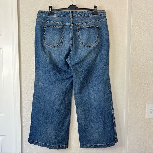 Anthropologie Pilcro Darted Wide-Leg Jeans NEW Plus Size 18W - Picture 10 of 13